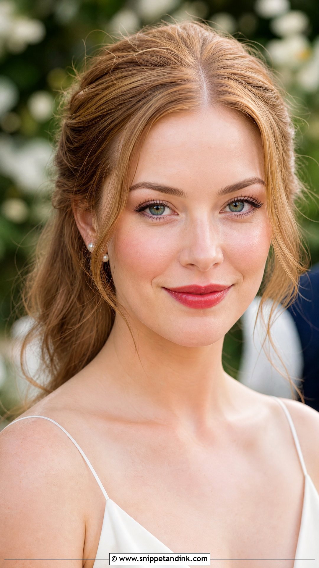 Natural Red Lip Wedding Makeup - Snippet and Ink - 20 Red Lip Wedding Makeup Ideas
