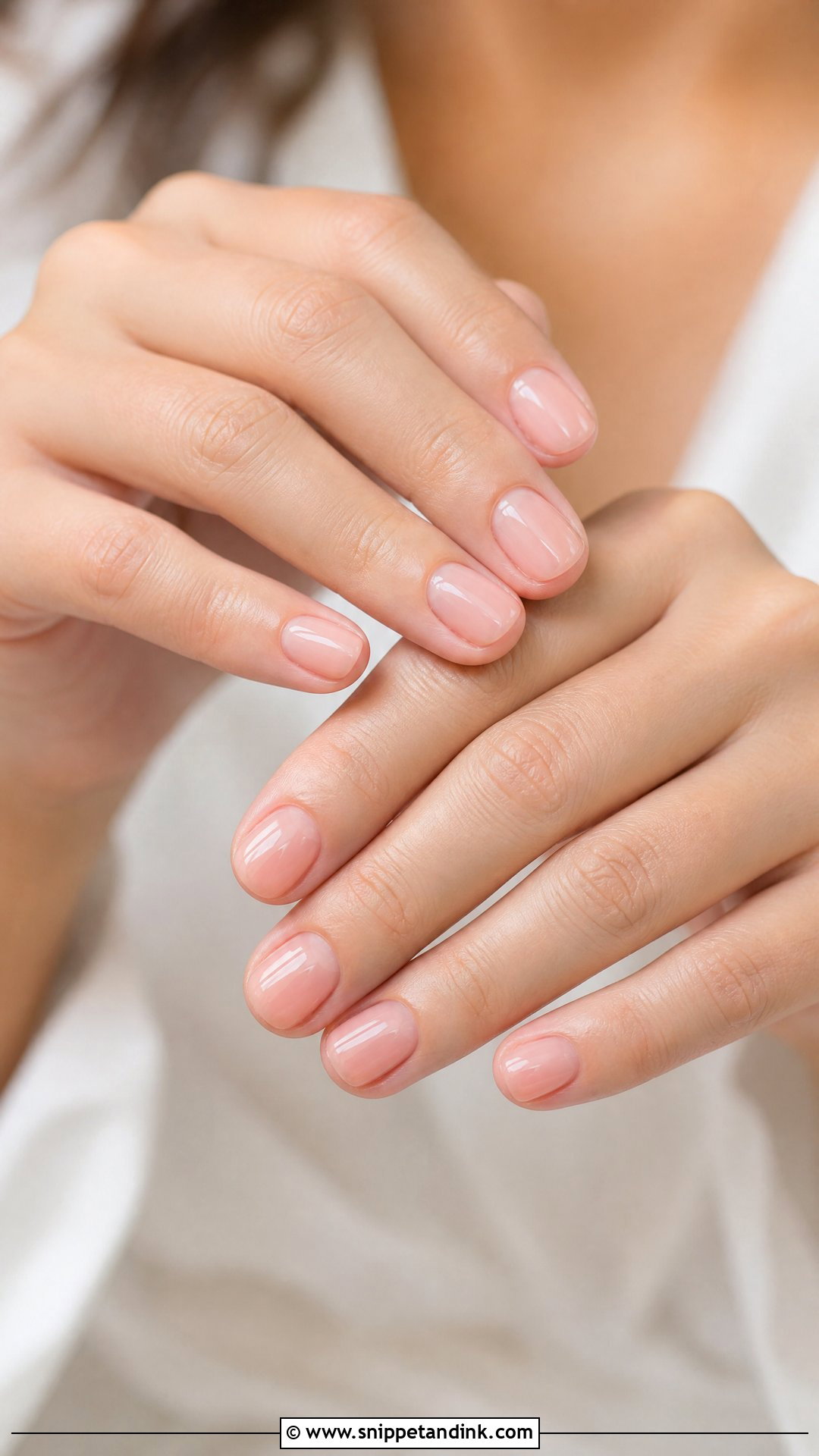Natural Short Bridal Nails - Snippet and Ink - 35 Bridal Nails Designs