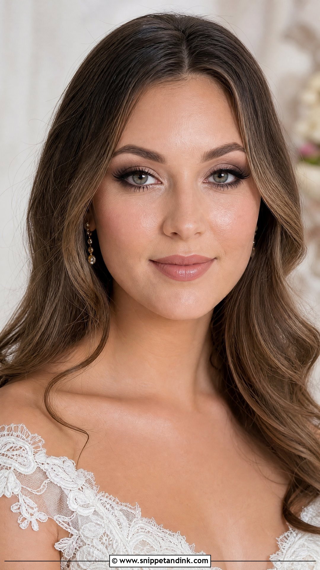 Natural Smokey Wedding Makeup For Green Eyes - Snippet and Ink - 20 Natural Glowy Wedding Makeup for Green Eyes