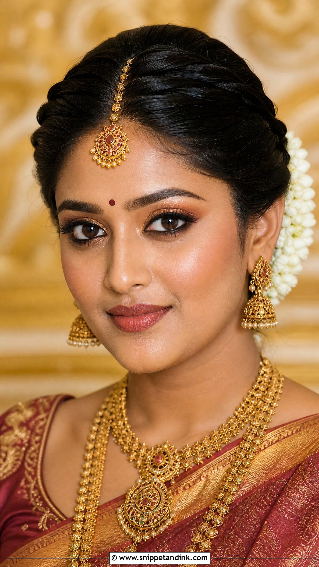 Natural South Indian Bridal Makeup - Snippet and Ink - 20 Natural Desi Bridal Makeup Ideas