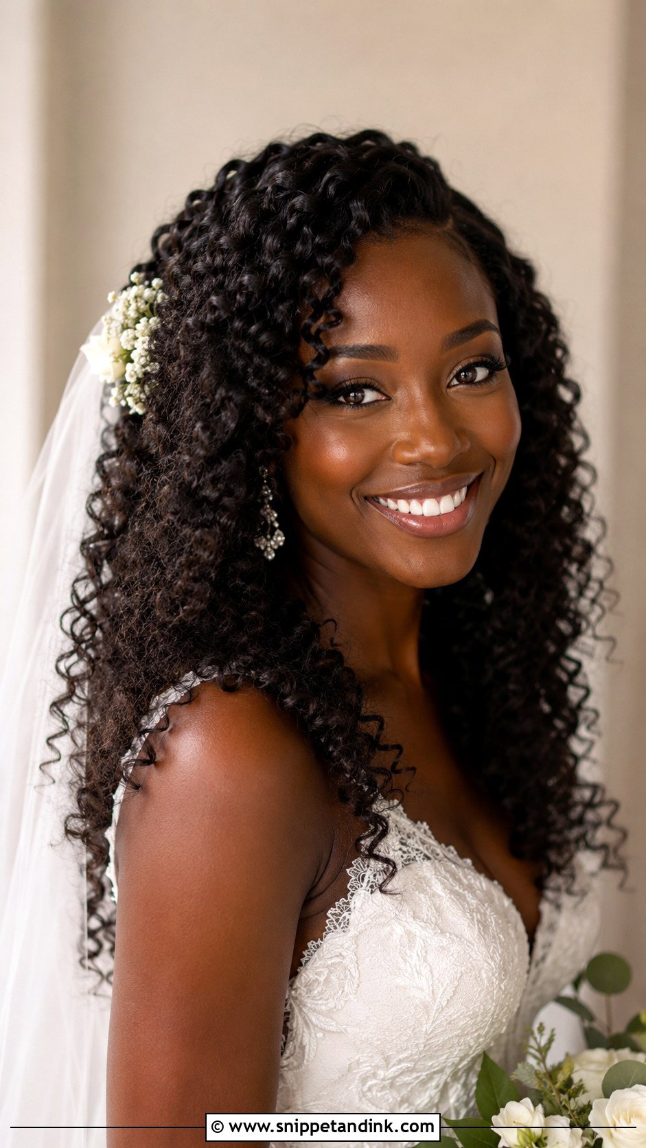 Natural Spiral Curls Down - Snippet and Ink - 20 Curled Wedding Hair Down Ideas