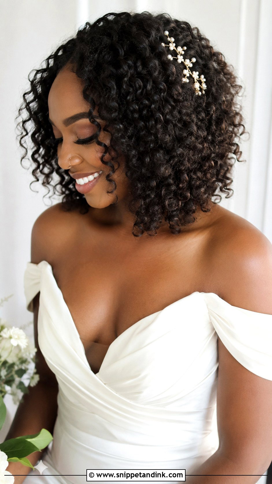 Natural Texture Wedding Hair Down Medium Length - Snippet and Ink - 15 Wedding Hairstyles Down Medium Length