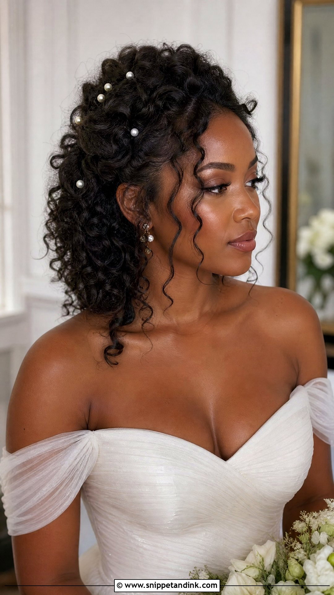 Natural Texture Wedding Hair - Snippet and Ink - 15 Fun Wedding Hair Ideas