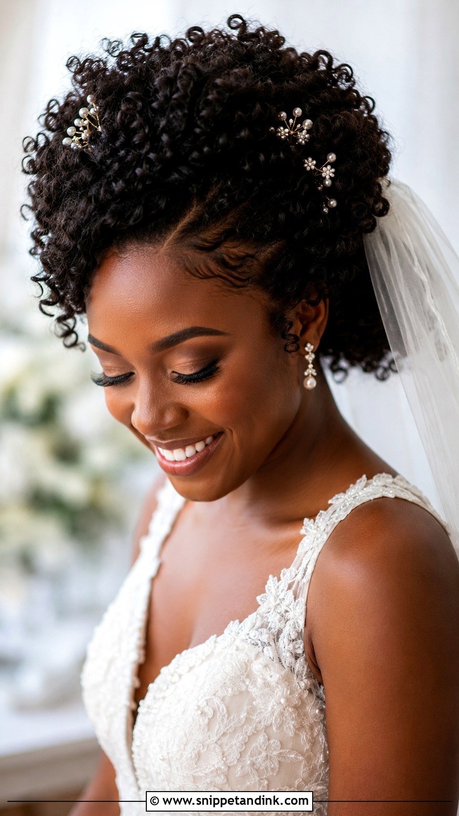 Natural Texture Wedding Hairstyle - Snippet and Ink - 15 Rambut Pengantin Wedding Hairstyles