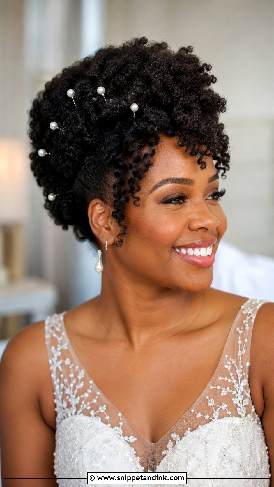 Natural Twist Out Updo - Snippet and Ink - 20 Black Hair Wedding Hairstyles