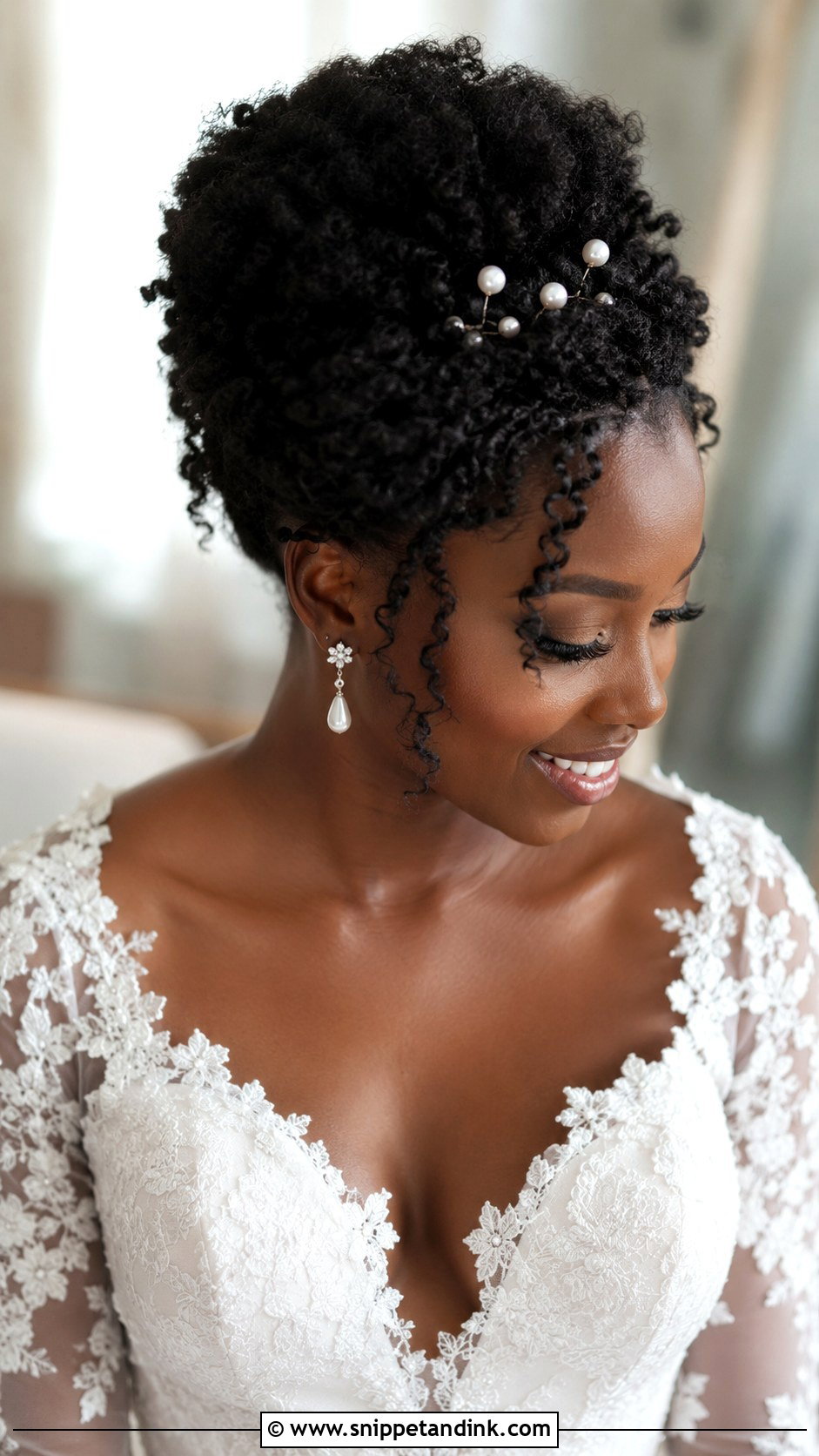 Natural Twist Out Wedding Updo - Snippet and Ink - 25 Wedding Hairstyles for Black Women