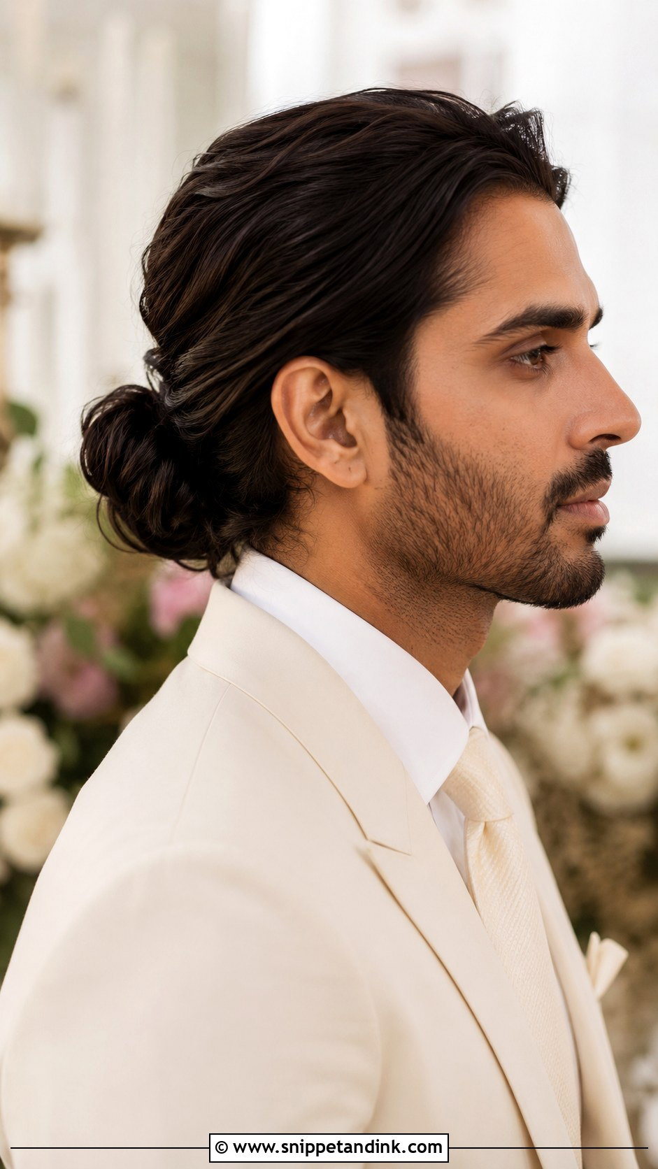 Natural Waves Wedding Hairstyle For Men - Snippet and Ink - 15 Men Wedding Hairstyle Ideas
