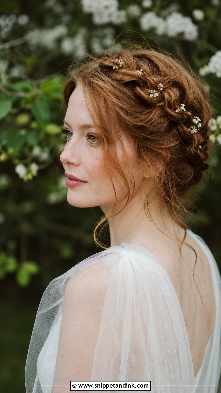 Natural Wedding Braided Crown - Snippet and Ink - 15 Natural Wedding Hairstyle Ideas
