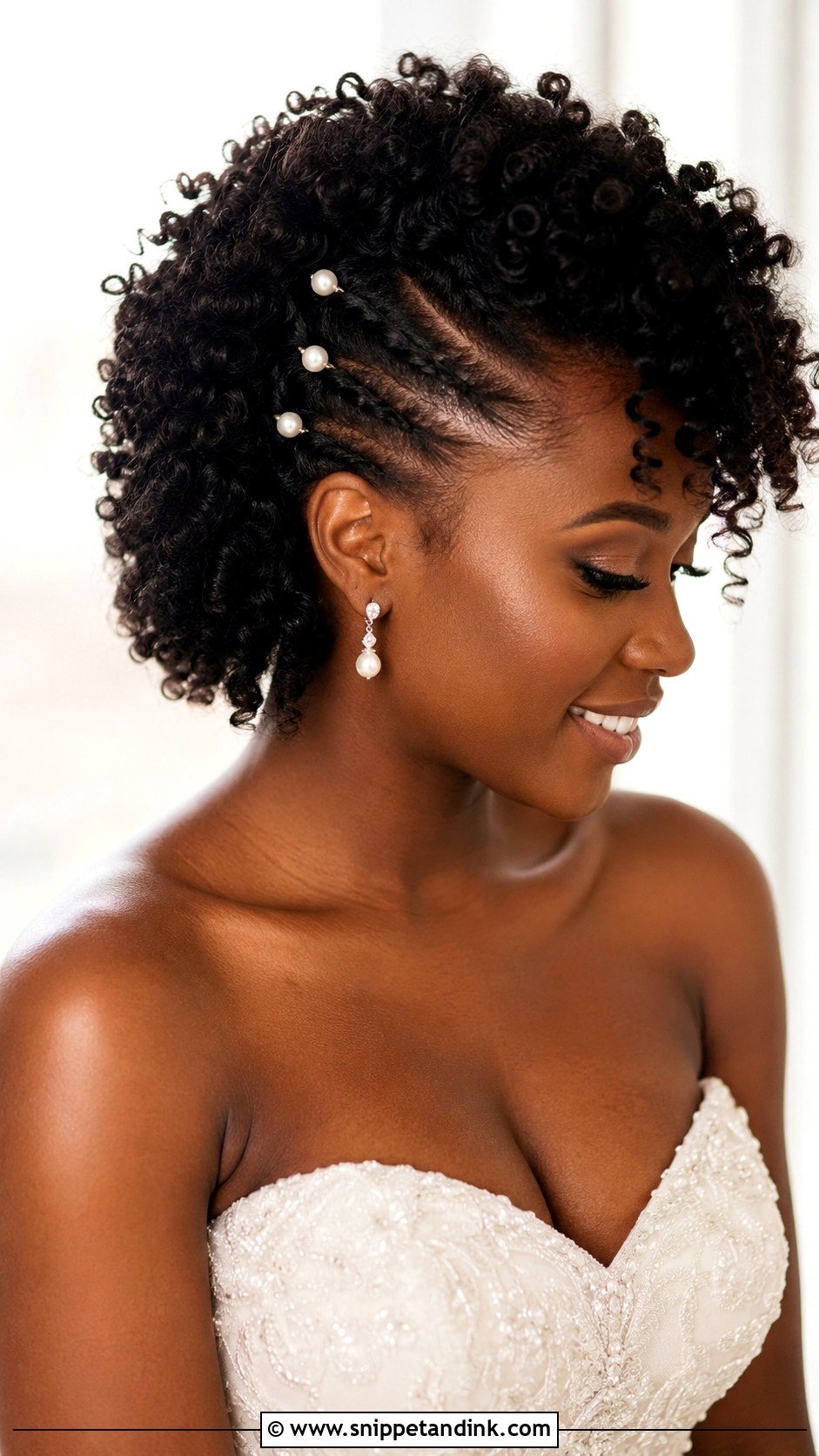 Natural Wedding Curly Frohawk - Snippet and Ink - 15 Natural Wedding Hair Black Women Ideas