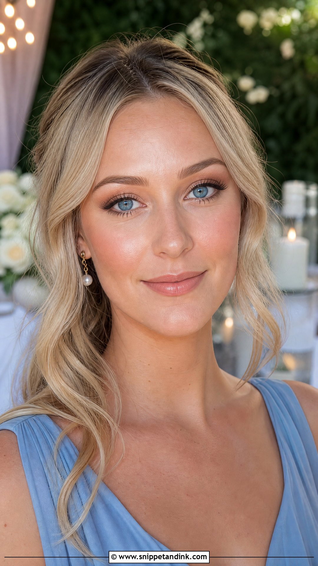 Natural Wedding Guest Makeup For Blue Eyes - Snippet and Ink - 20 Natural Makeup for Wedding Guest Ideas