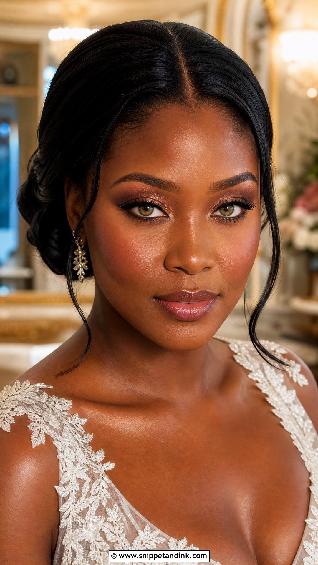Natural Wedding Makeup For Green Eyes And Deep Skin - Snippet and Ink - 25 Natural Wedding Makeup for Green Eyes