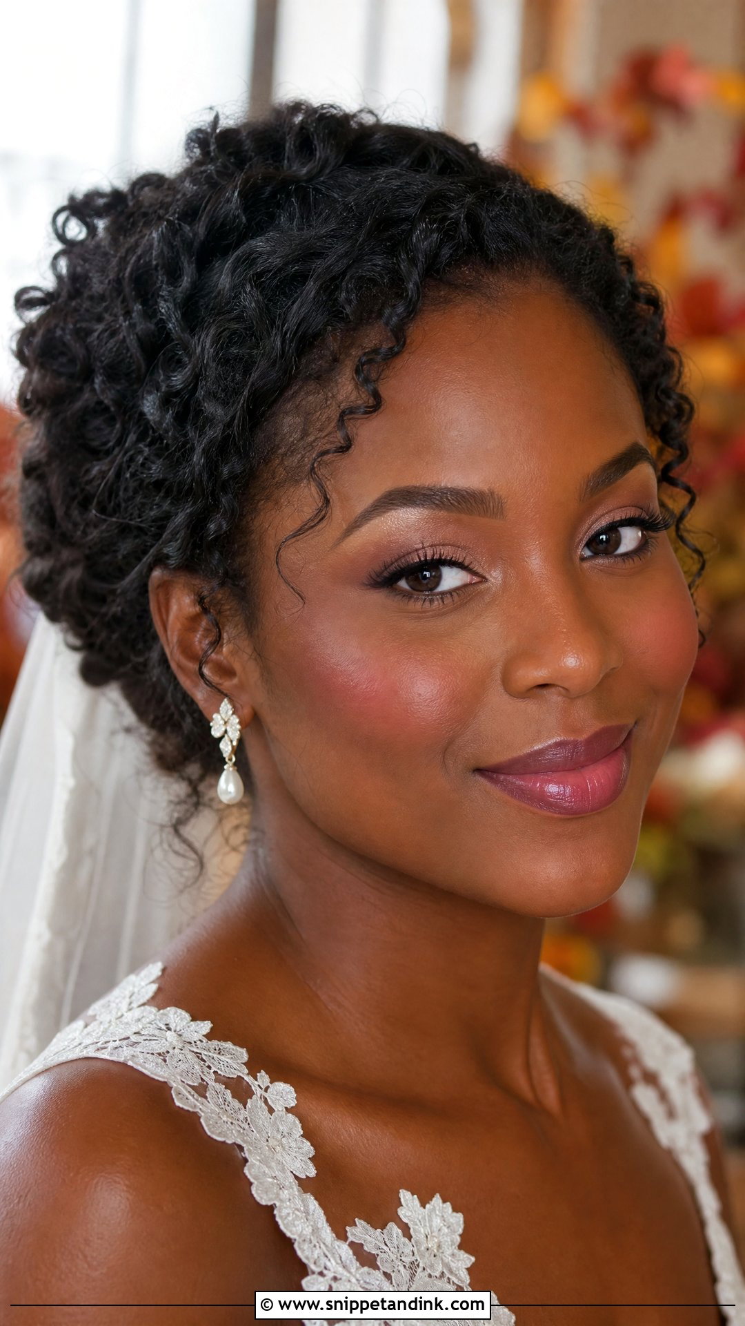 Natural Wedding Makeup With Berry Tint - Snippet and Ink - 25 Natural Wedding Makeup Looks
