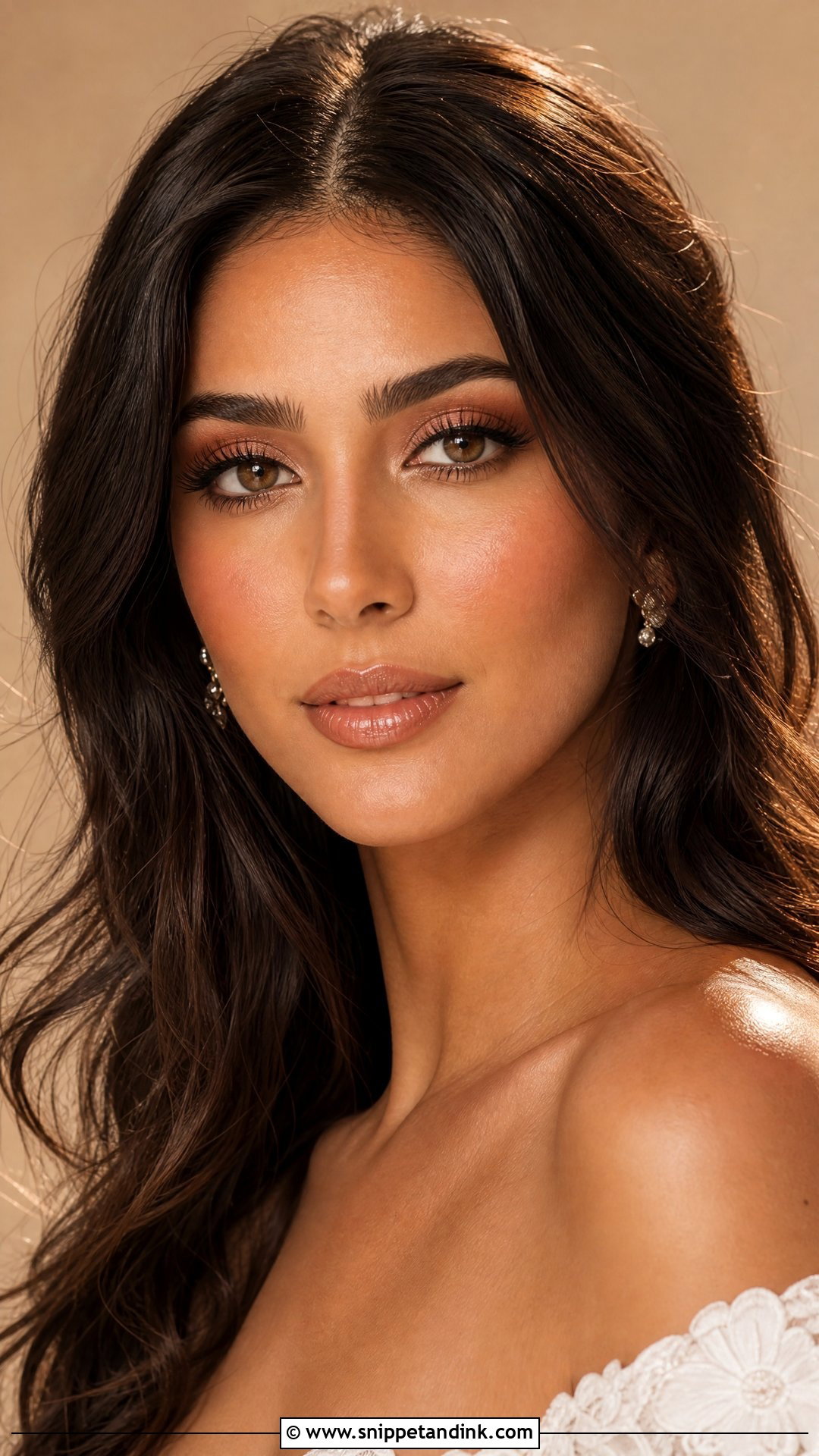 Natural Wedding Makeup With Bronzed Skin - Snippet and Ink - 20 Very Natural Wedding Makeup Ideas