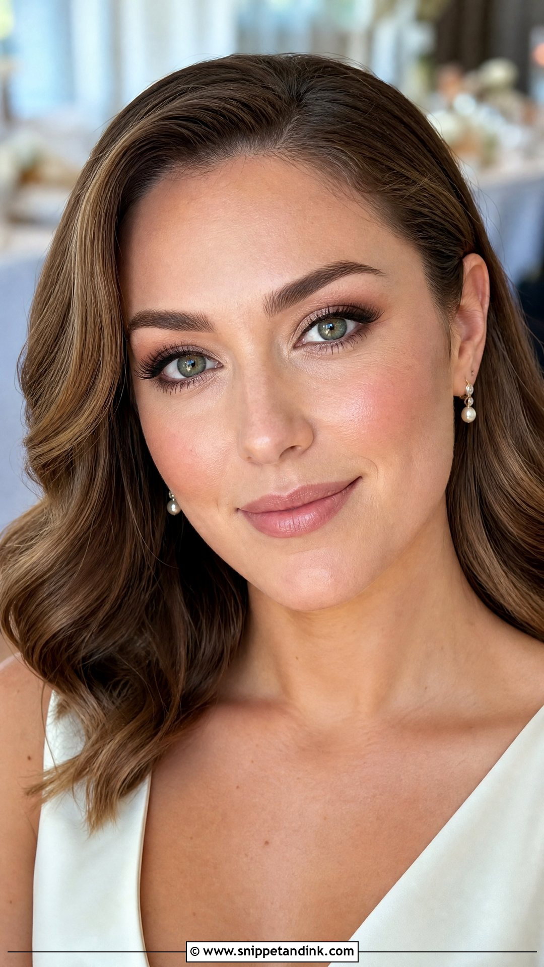 Natural Wedding Makeup With Brown Eyeliner - Snippet and Ink - 20 Simple Natural Wedding Makeup Ideas