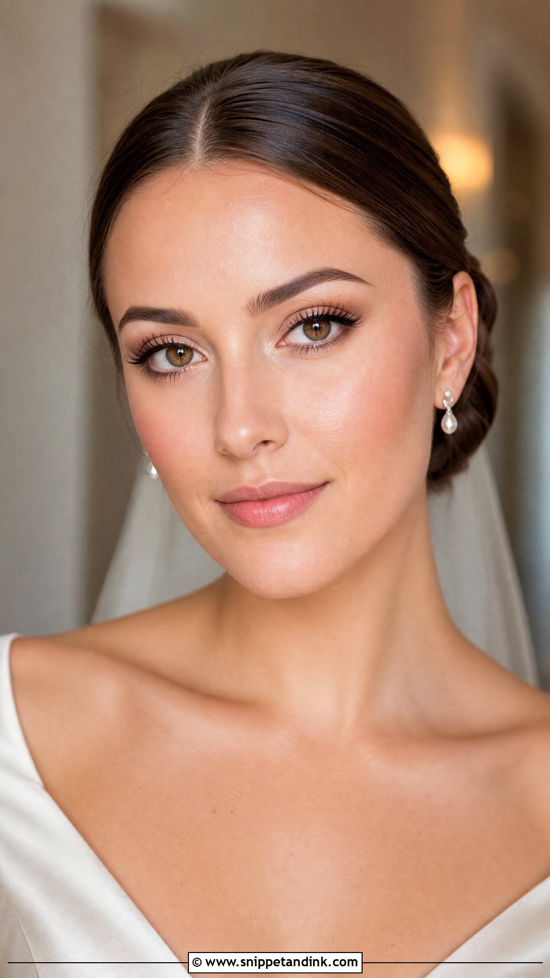 Natural Wedding Makeup With Brown Eyeliner - Snippet and Ink - 25 Natural Wedding Makeup Look Ideas