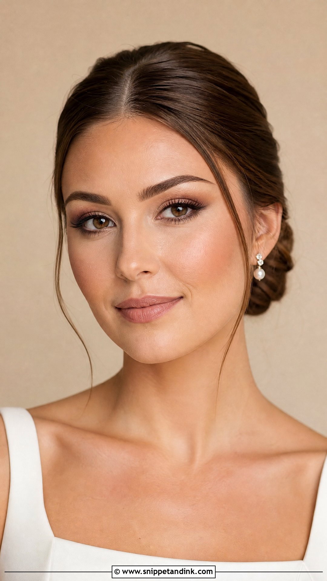 Natural Wedding Makeup With Brown Eyeliner - Snippet and Ink - 20 Natural Make Up Wedding Ideas