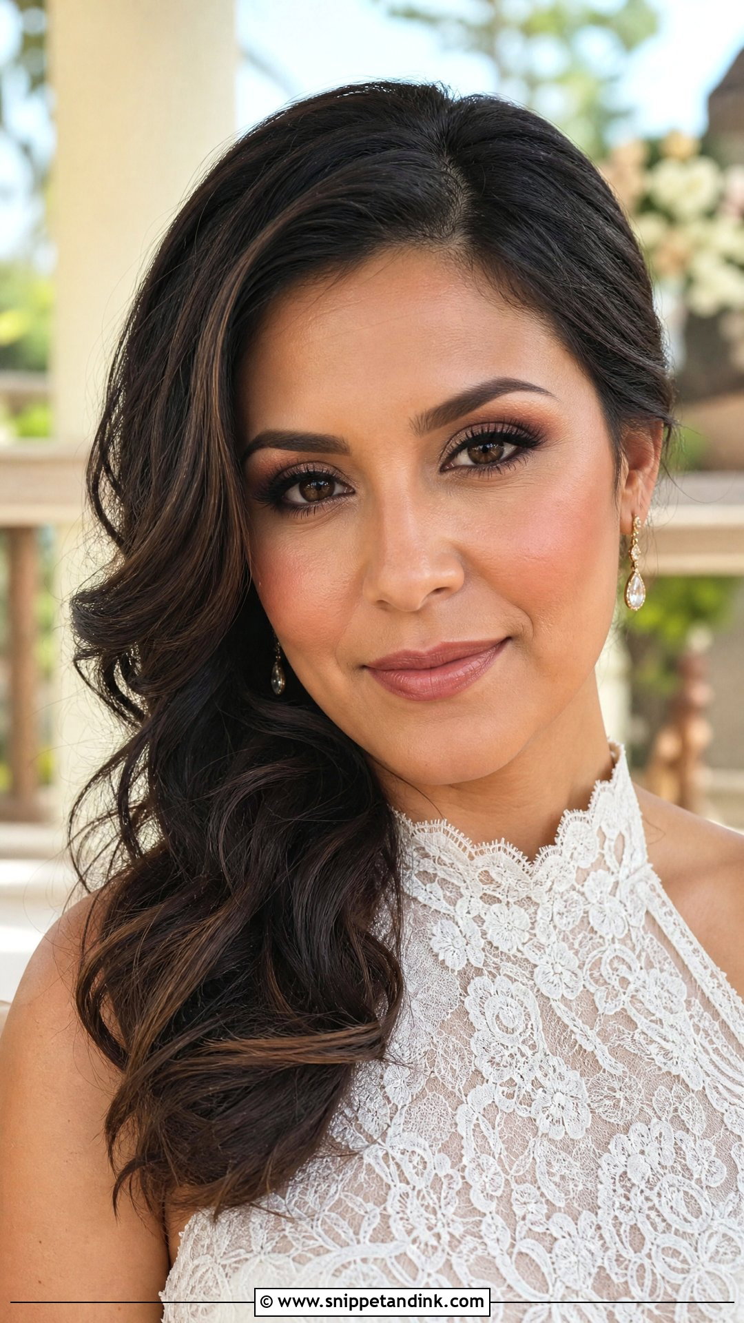 Natural Wedding Makeup With Brown Eyeshadow - Snippet and Ink - 25 Natural Wedding Makeup Looks