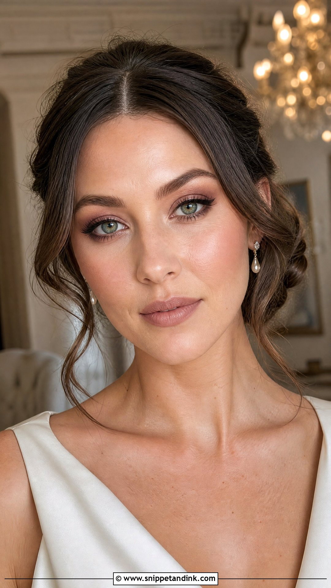 Natural Wedding Makeup With Brunette Hair And Green Eyes - Snippet and Ink - 25 Natural Wedding Makeup for Green Eyes