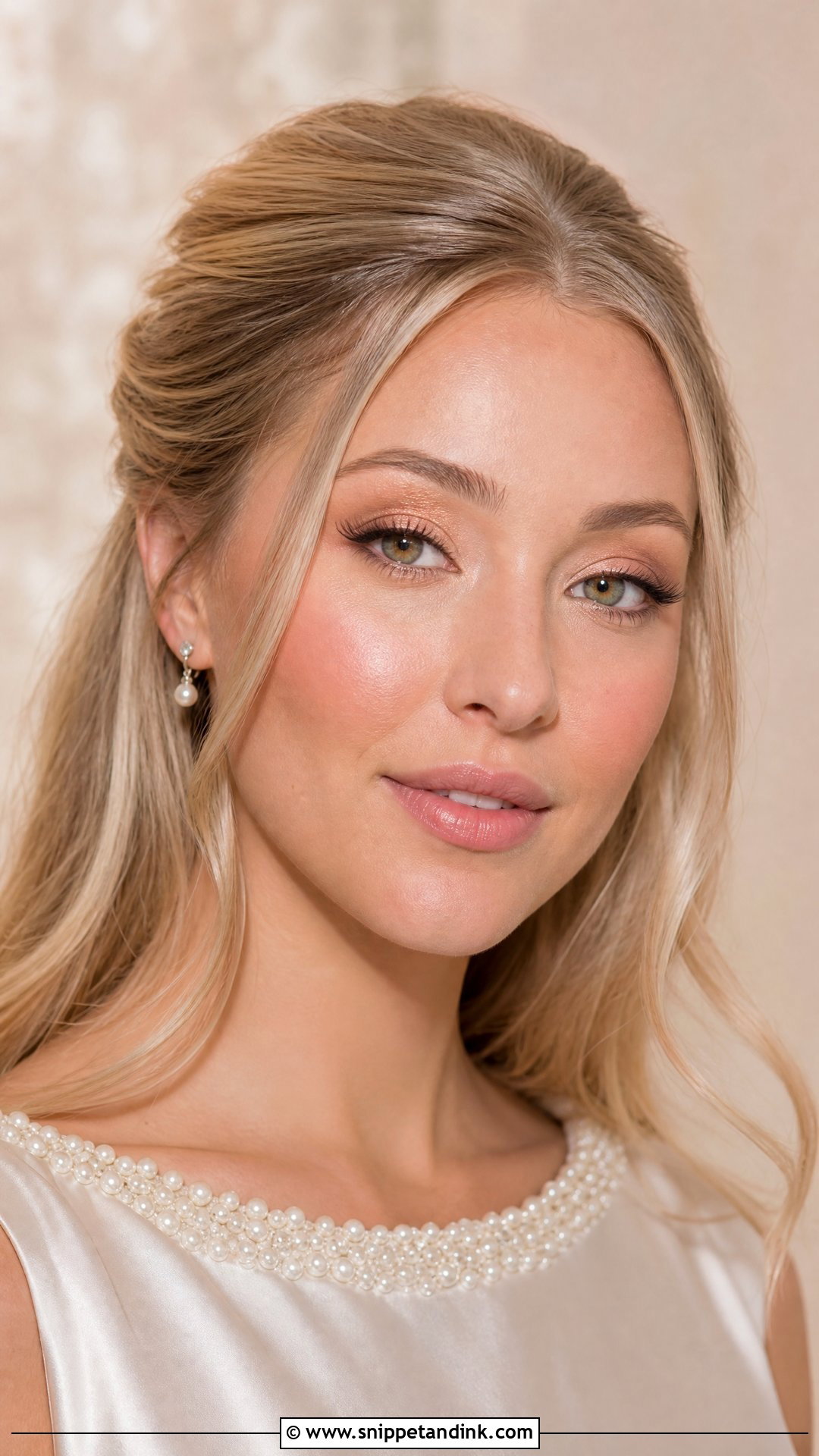 Natural Wedding Makeup With Champagne Eyeshadow - Snippet and Ink - 20 Very Natural Wedding Makeup Ideas