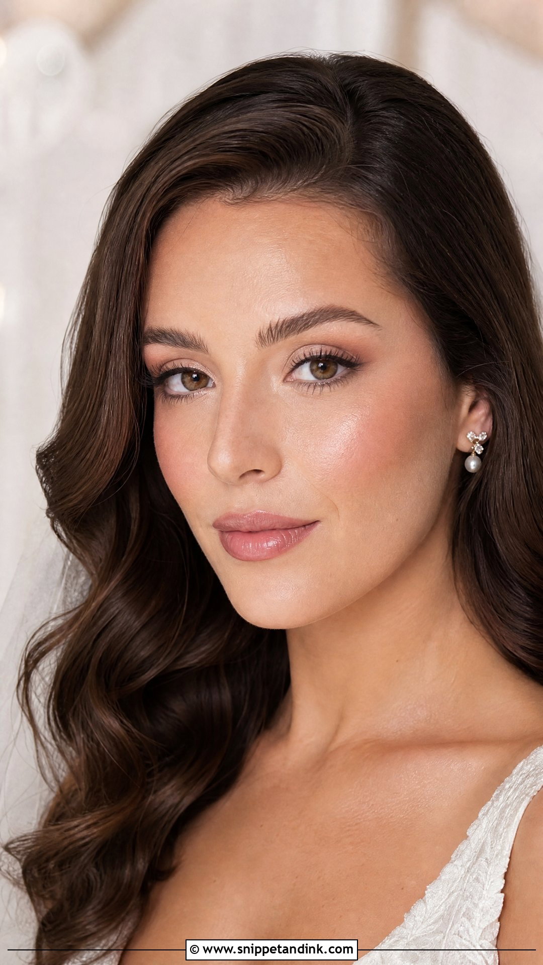 Natural Wedding Makeup With Classic Bridal Glow - Snippet and Ink - 20 Natural Make Up Wedding Ideas