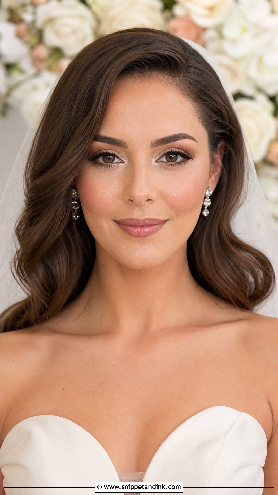 Natural Wedding Makeup With Classic Bridal Look - Snippet and Ink - 35 Natural Wedding Makeup Ideas