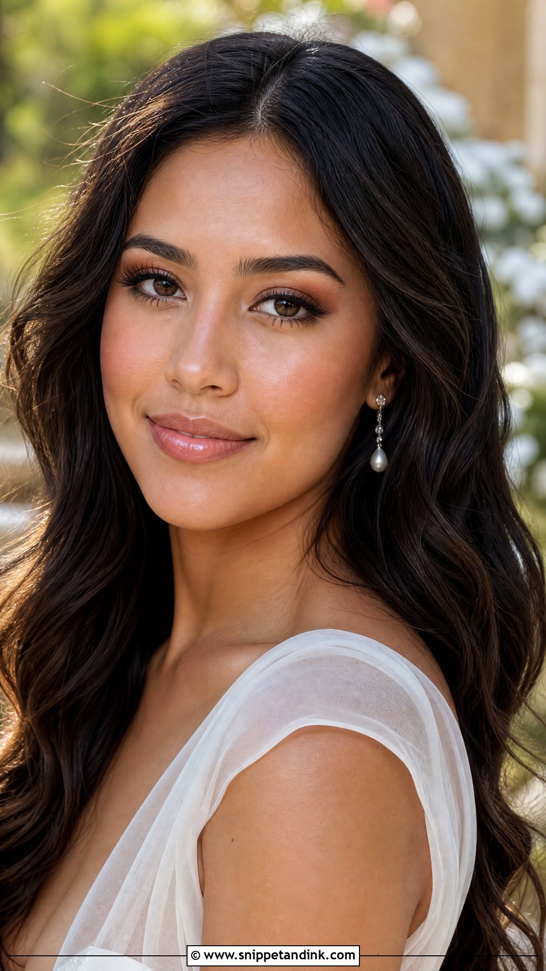 Natural Wedding Makeup With Glossy Lips - Snippet and Ink - 20 Soft Natural Wedding Makeup Ideas