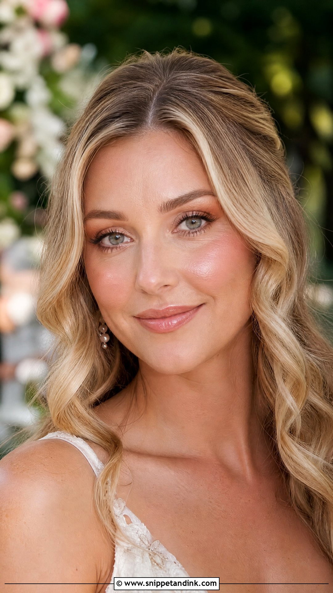 Natural Wedding Makeup With Glowing Skin - Snippet and Ink - 20 Simple Natural Wedding Makeup Ideas