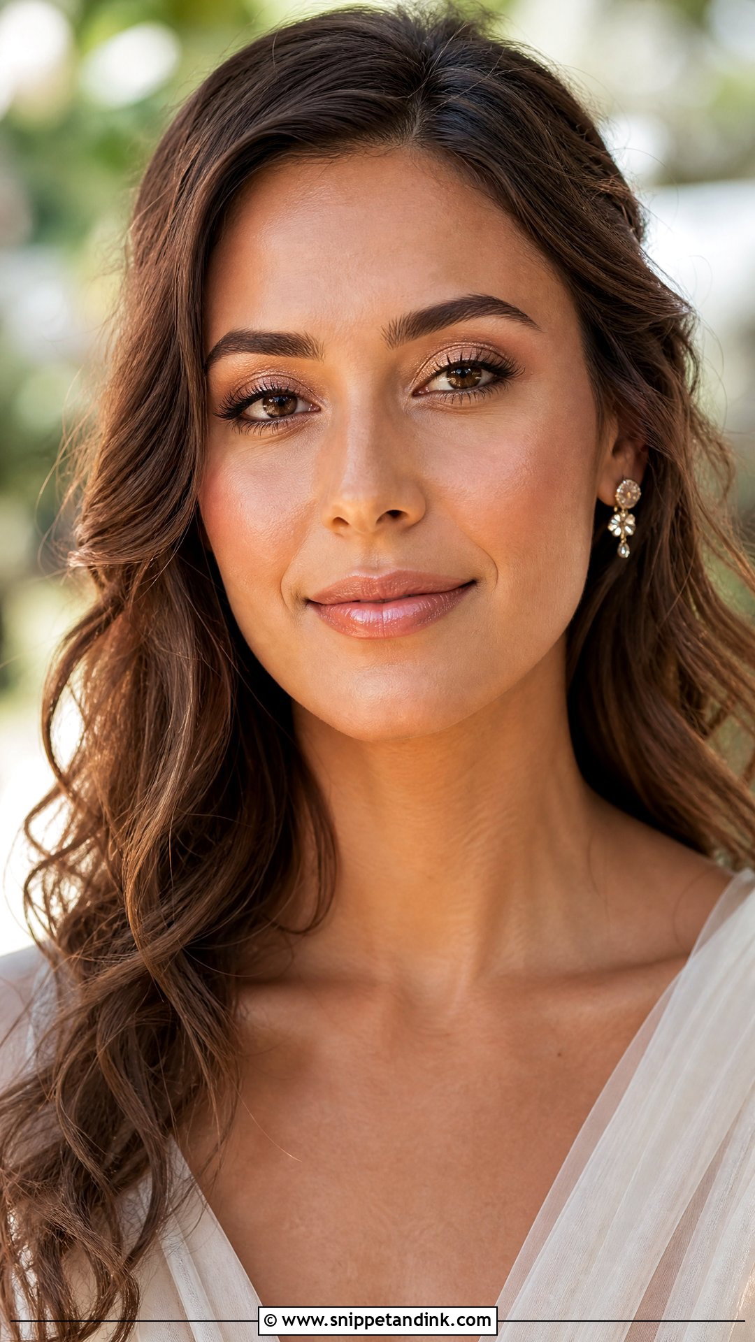 Natural Wedding Makeup With Glowy Bronzer - Snippet and Ink - 35 Natural Wedding Makeup Ideas
