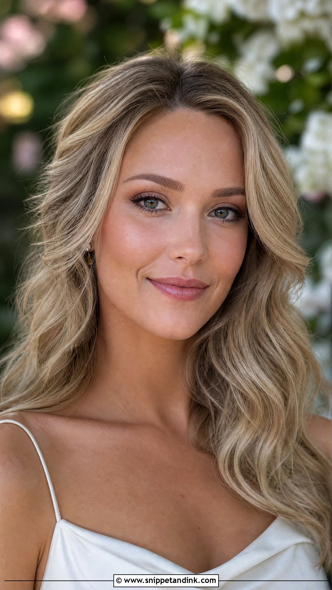 Natural Wedding Makeup With Loose Waves - Snippet and Ink - 20 Wedding Makeup and Hair Ideas