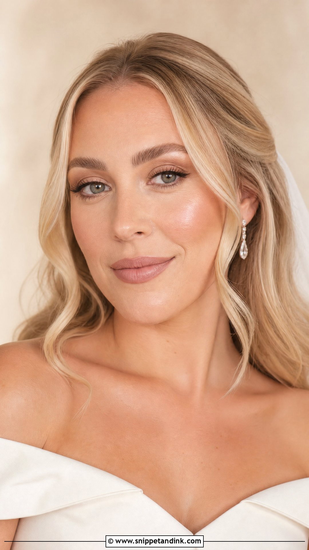 Natural Wedding Makeup With Nude Lip - Snippet and Ink - 20 Very Natural Wedding Makeup Ideas