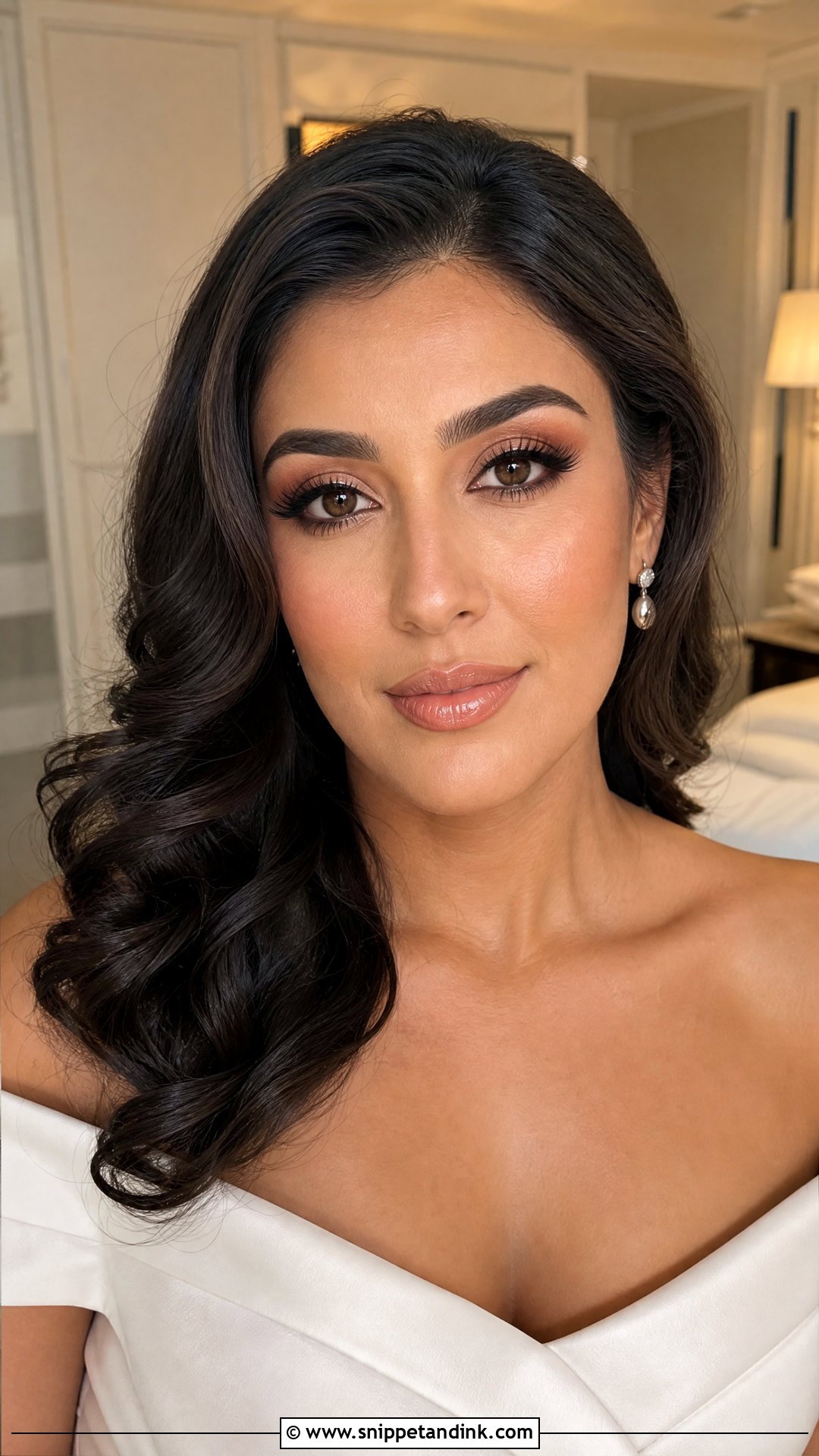 Natural Wedding Makeup With Nude Lip - Snippet and Ink - 35 Natural Wedding Makeup Ideas