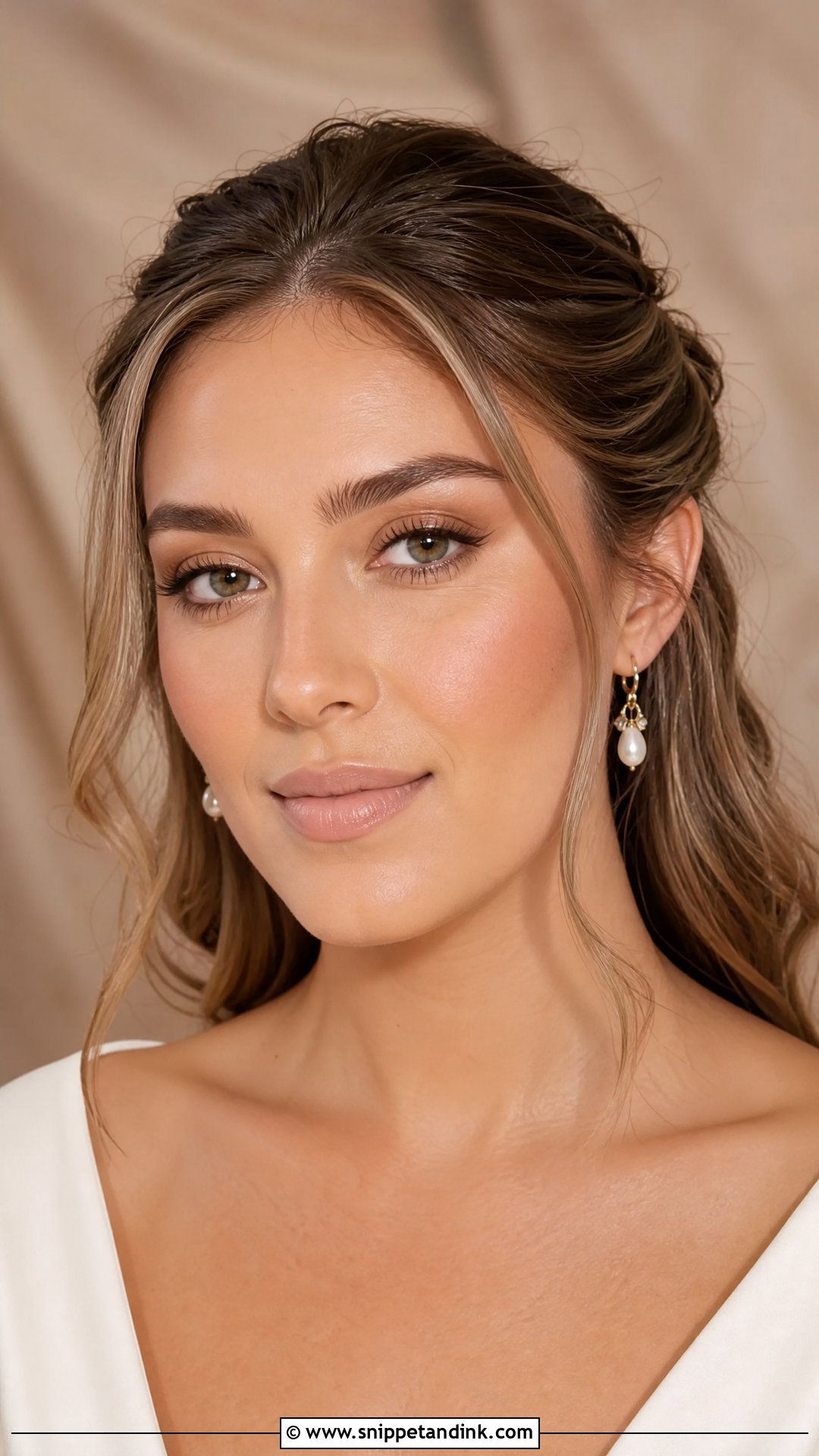 Natural Wedding Makeup With Nude Lips - Snippet and Ink - 25 Natural Makeup for Wedding Ideas