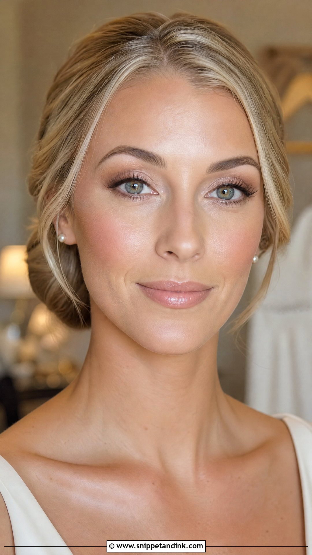 Natural Wedding Makeup With Nude Lips - Snippet and Ink - 25 Natural Wedding Makeup Looks