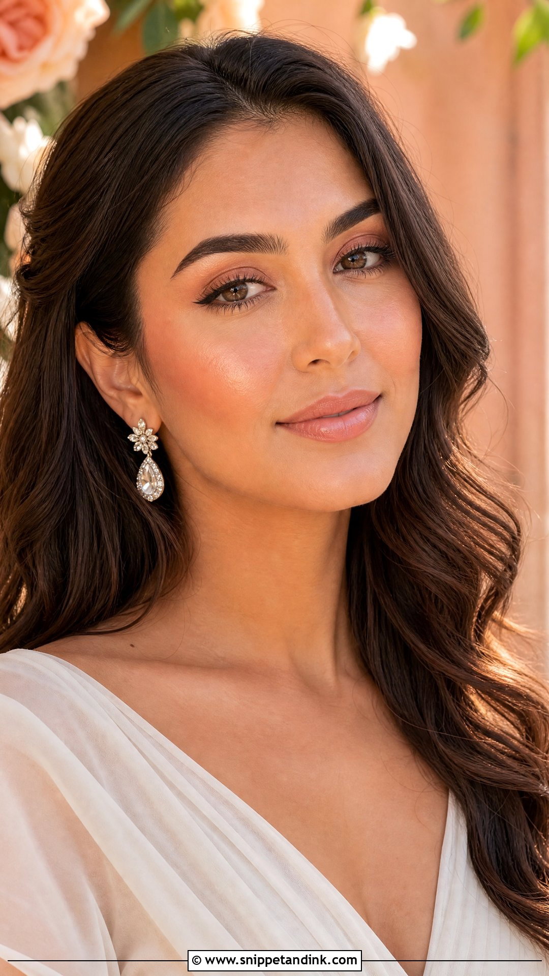 Natural Wedding Makeup With Peach Tones - Snippet and Ink - 25 Natural Makeup for Wedding Ideas