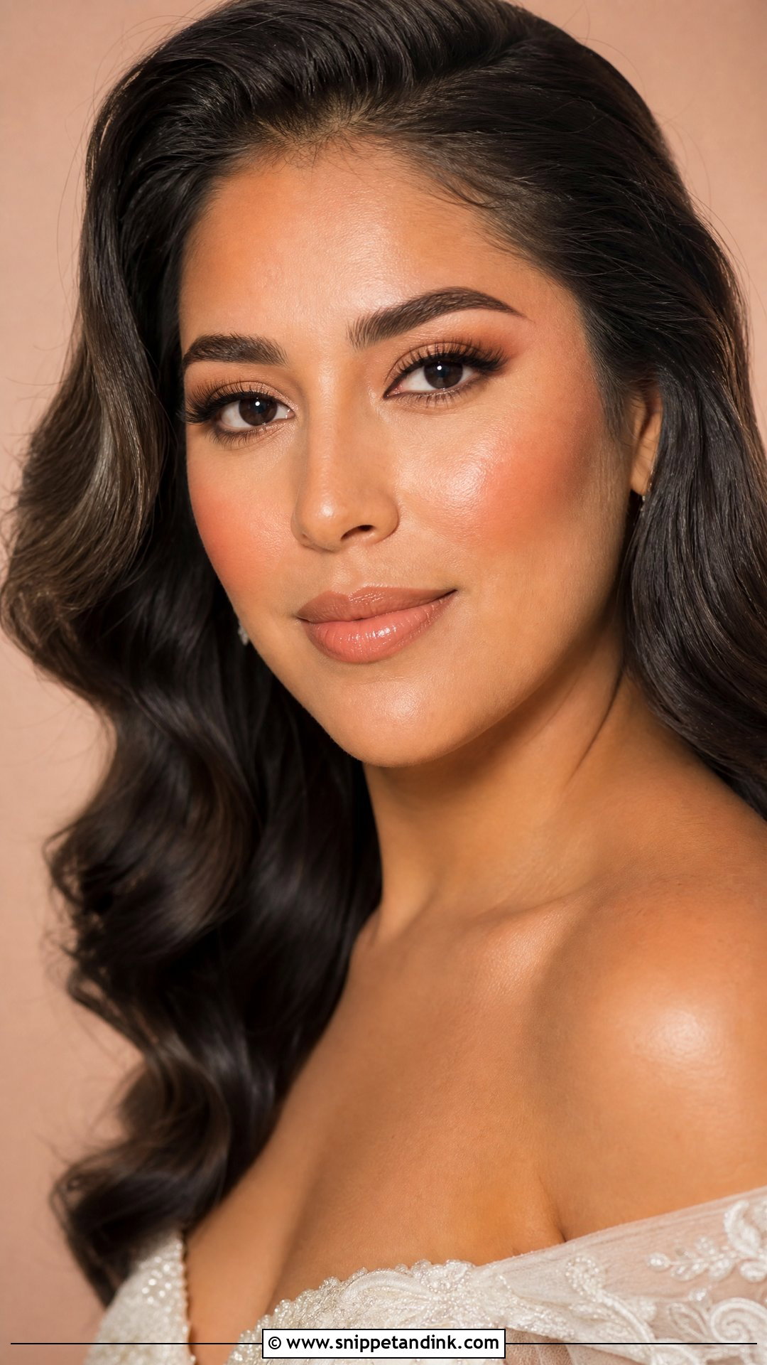 Natural Wedding Makeup With Peach Tones - Snippet and Ink - 20 Natural Make Up Wedding Ideas