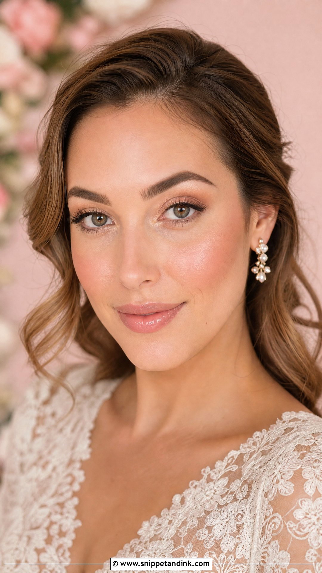 Natural Wedding Makeup With Pink Blush - Snippet and Ink - 25 Natural Makeup for Wedding Ideas