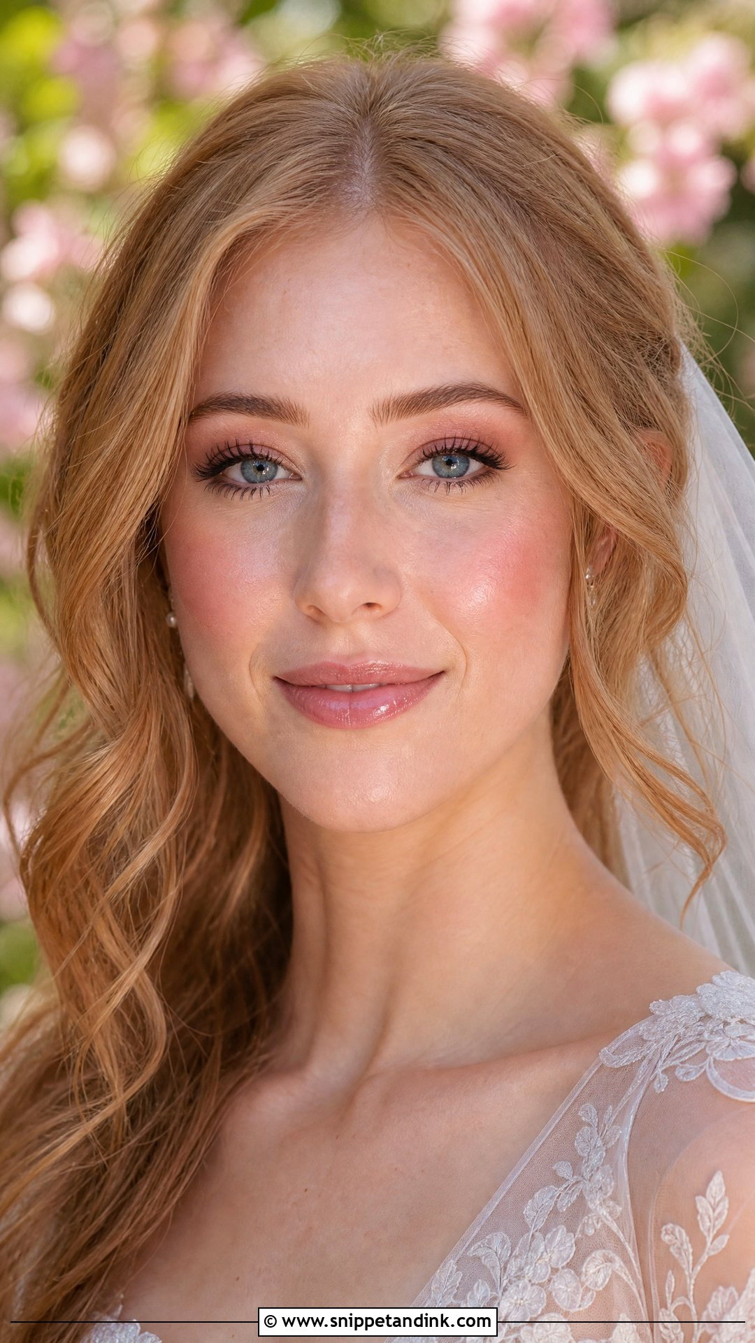 Natural Wedding Makeup With Pink Blush - Snippet and Ink - 25 Natural Wedding Makeup Look Ideas