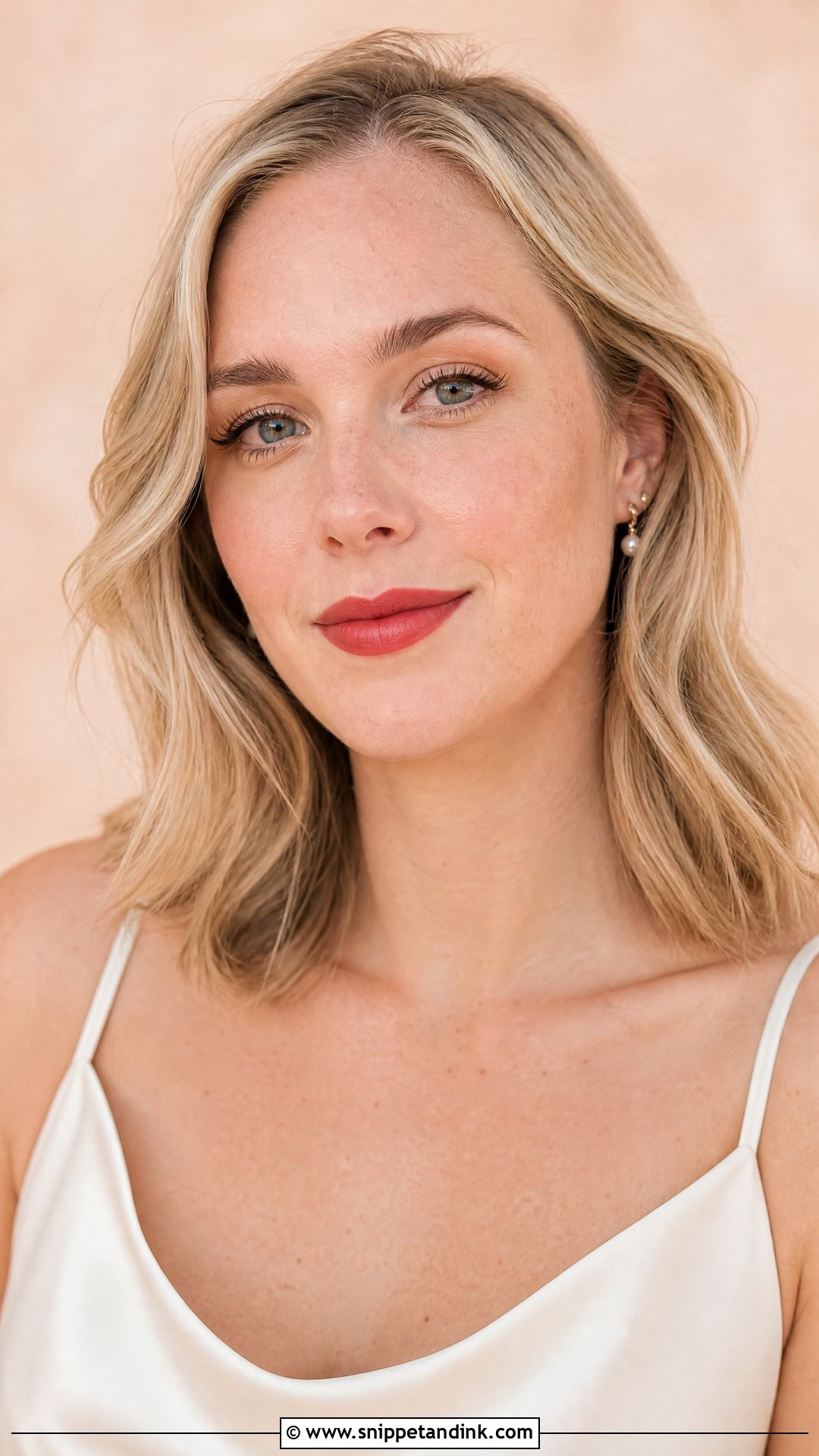 Natural Wedding Makeup With Red Lip - Snippet and Ink - 20 Wedding Makeup Red Lips