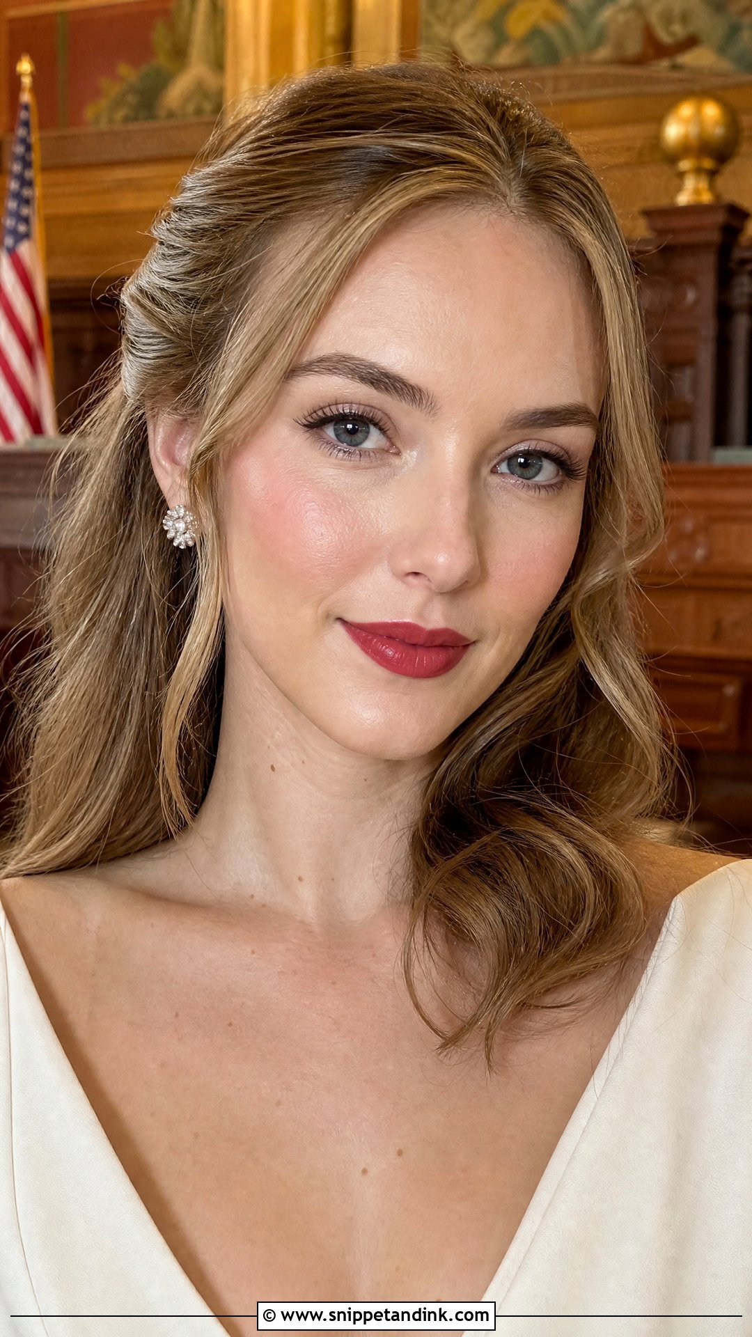 Natural Wedding Makeup With Red Lips - Snippet and Ink - 20 Wedding Makeup with Red Lips