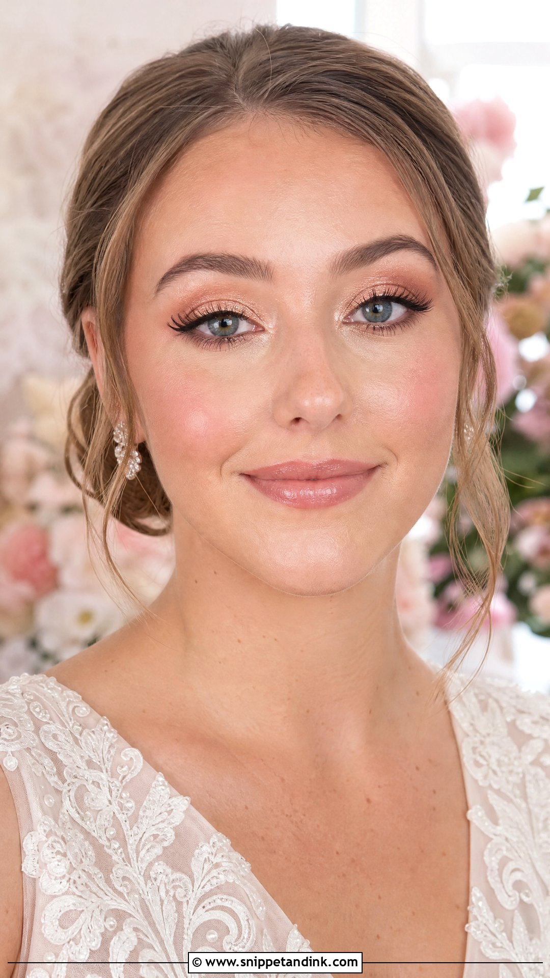 Natural Wedding Makeup With Rose Gold Eyes - Snippet and Ink - 25 Natural Wedding Makeup Looks