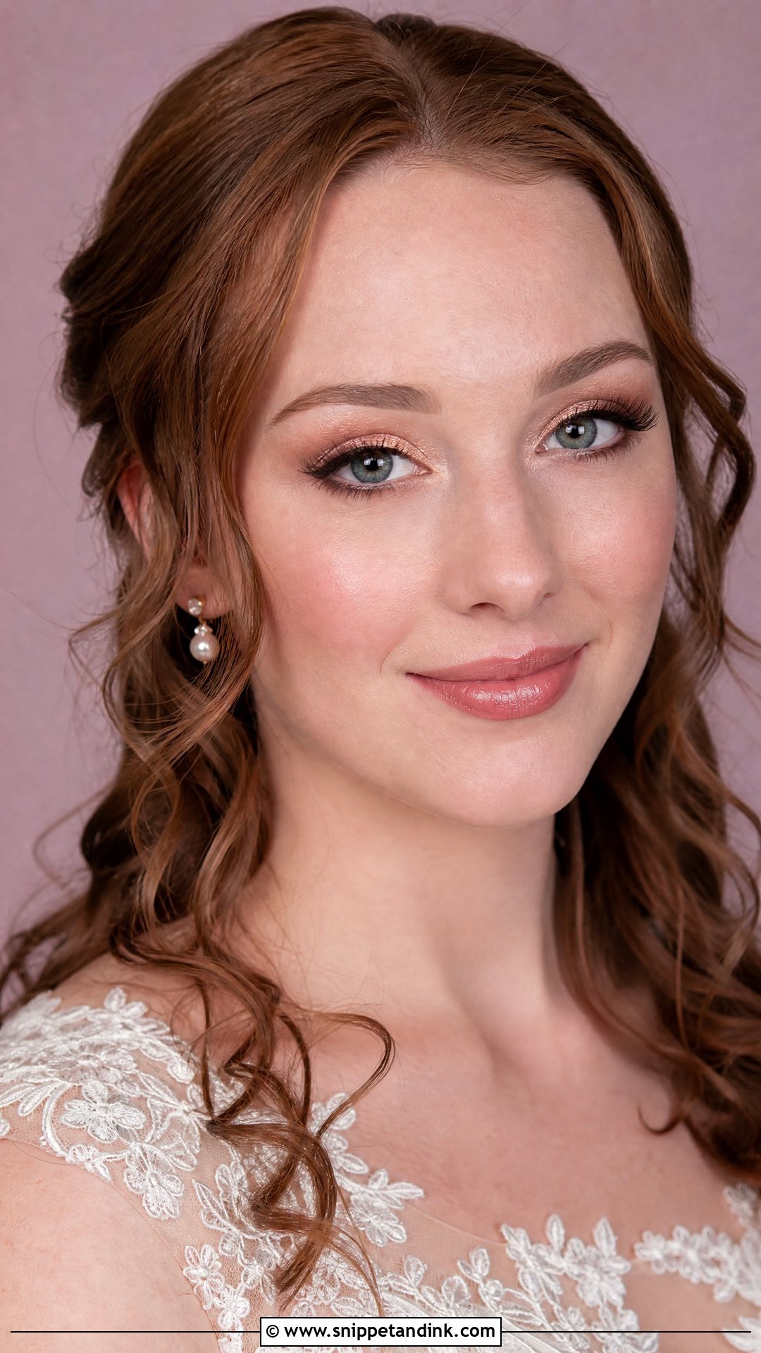 Natural Wedding Makeup With Rose Gold Eyes - Snippet and Ink - 20 Natural Make Up Wedding Ideas