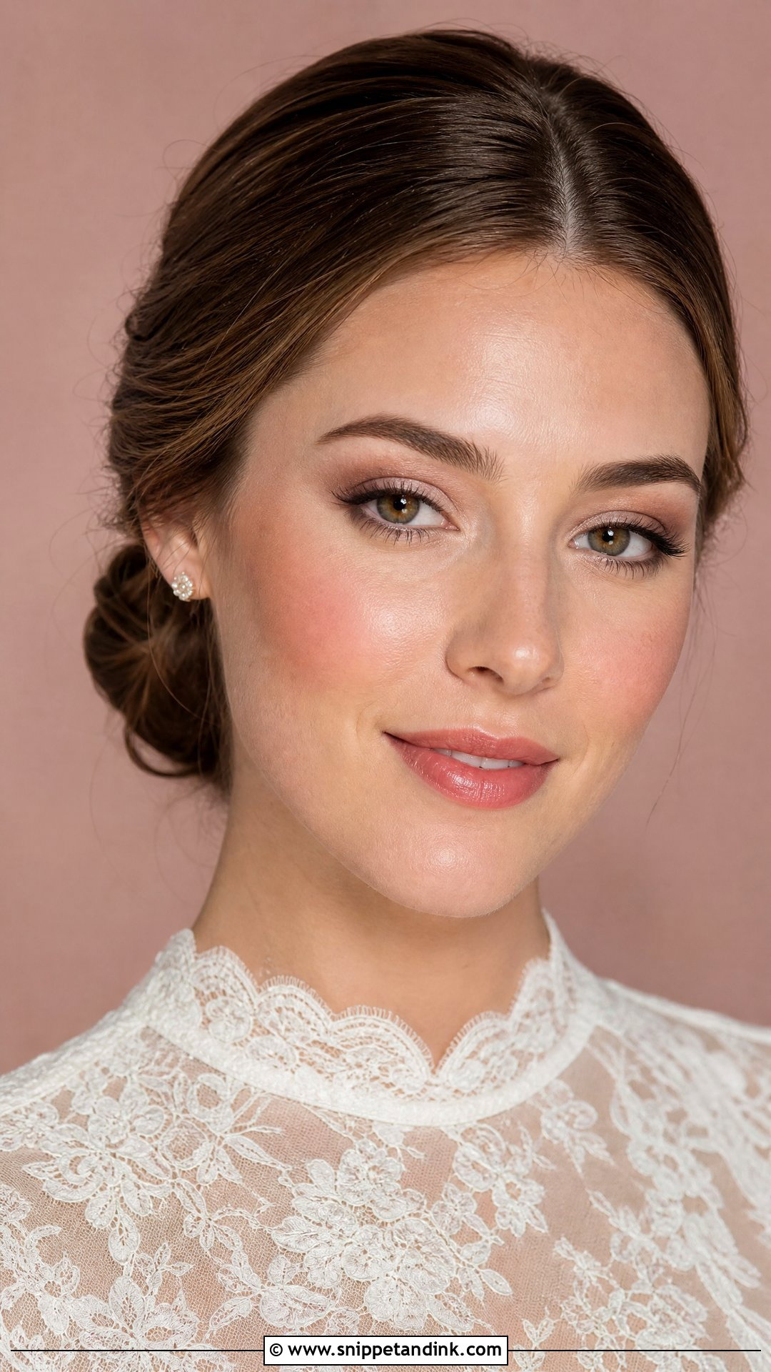 Natural Wedding Makeup With Rosy Cheeks - Snippet and Ink - 20 Very Natural Wedding Makeup Ideas