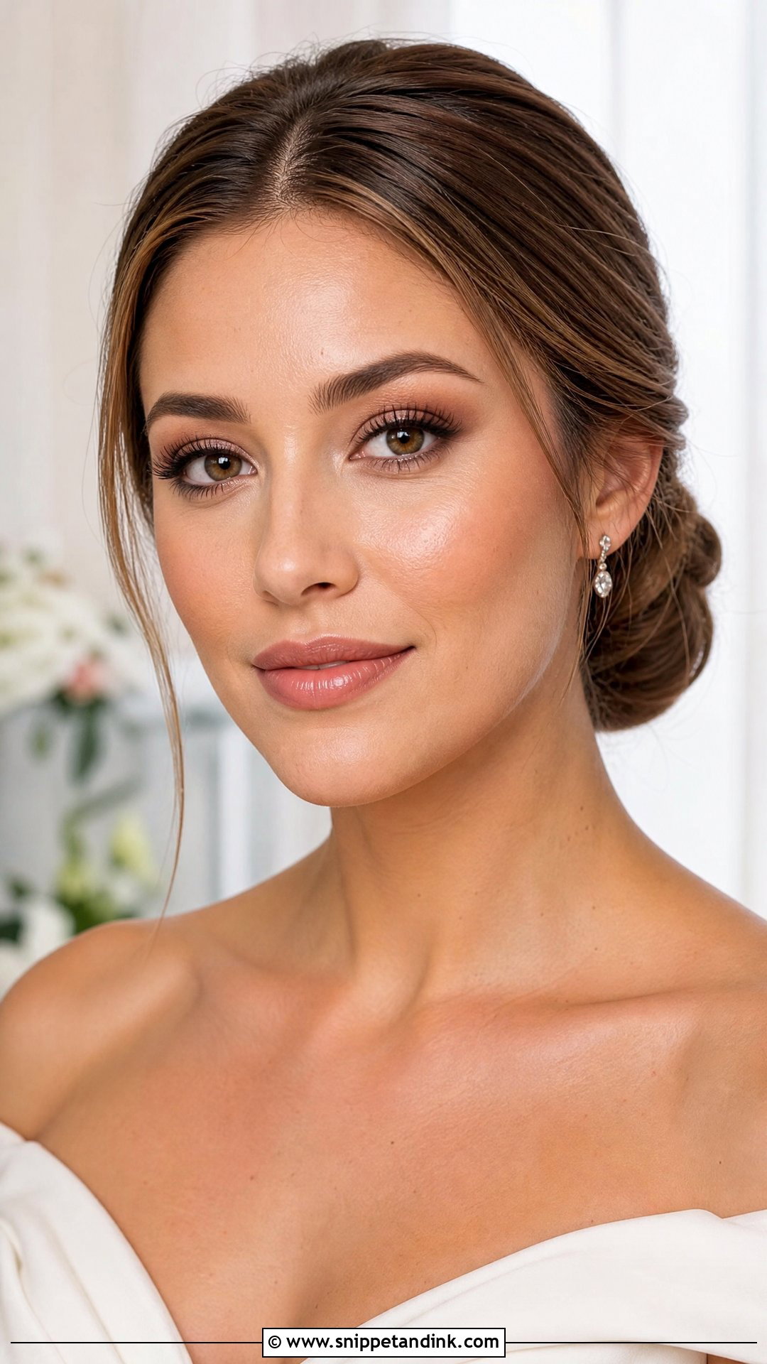 Natural Wedding Makeup With Soft Brown Eyes - Snippet and Ink - 35 Natural Wedding Makeup Ideas