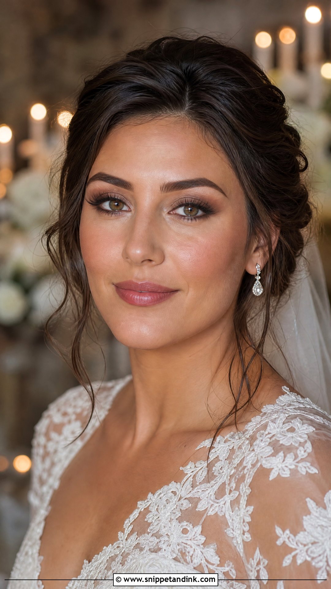 Natural Wedding Makeup With Soft Smokey Eye - Snippet and Ink - 20 Simple Natural Wedding Makeup Ideas