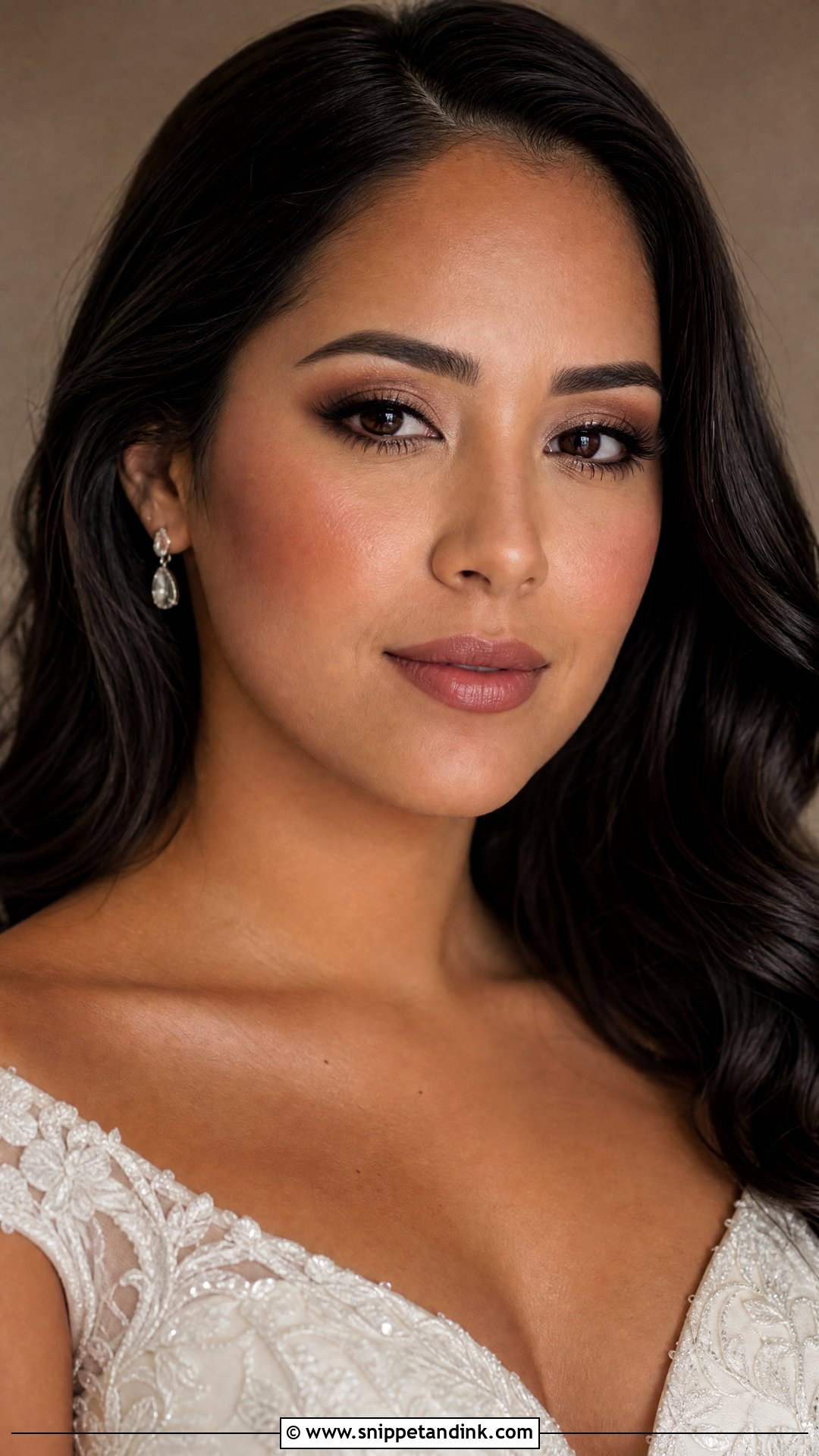Natural Wedding Makeup With Soft Smokey Eye - Snippet and Ink - 20 Natural Make Up Wedding Ideas