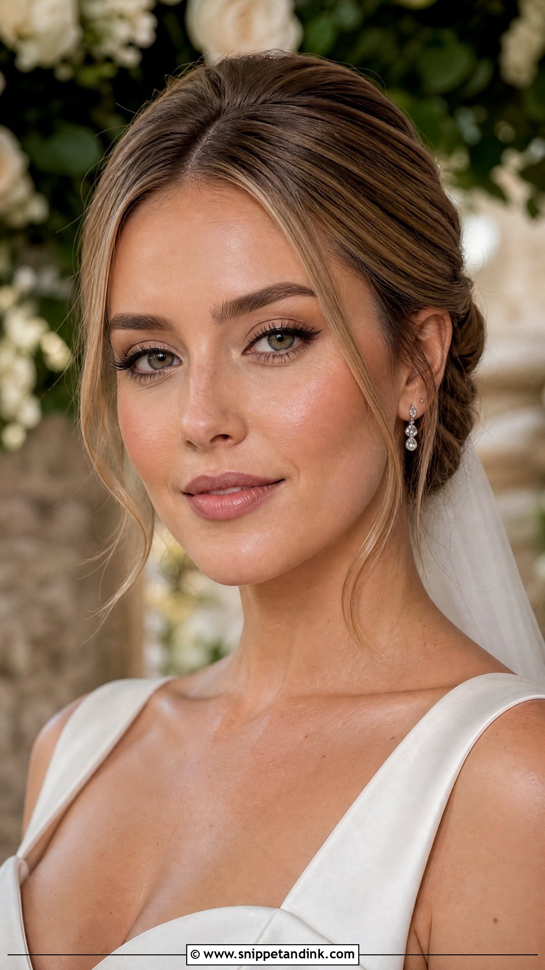 Natural Wedding Makeup With Winged Liner - Snippet and Ink - 25 Light Natural Wedding Makeup Looks