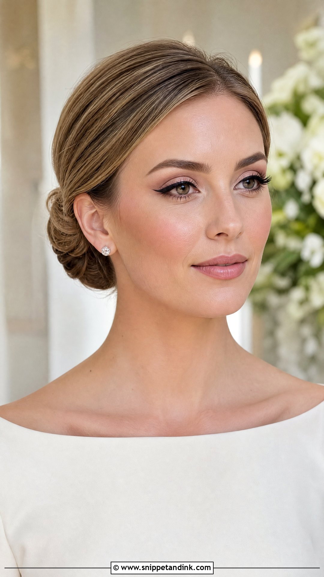 Natural Wedding Makeup With Winged Liner - Snippet and Ink - 20 Soft Natural Wedding Makeup Ideas