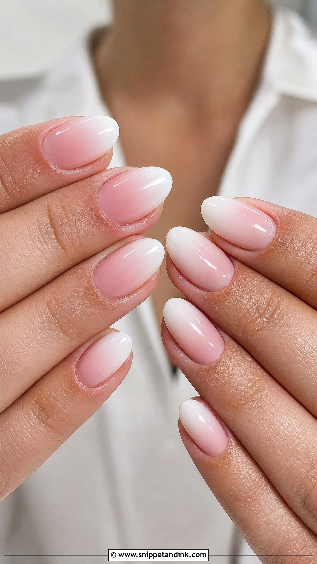 Natural Wedding Nails With Baby Boomer Ombre - Snippet and Ink - 25 Natural Wedding Nails
