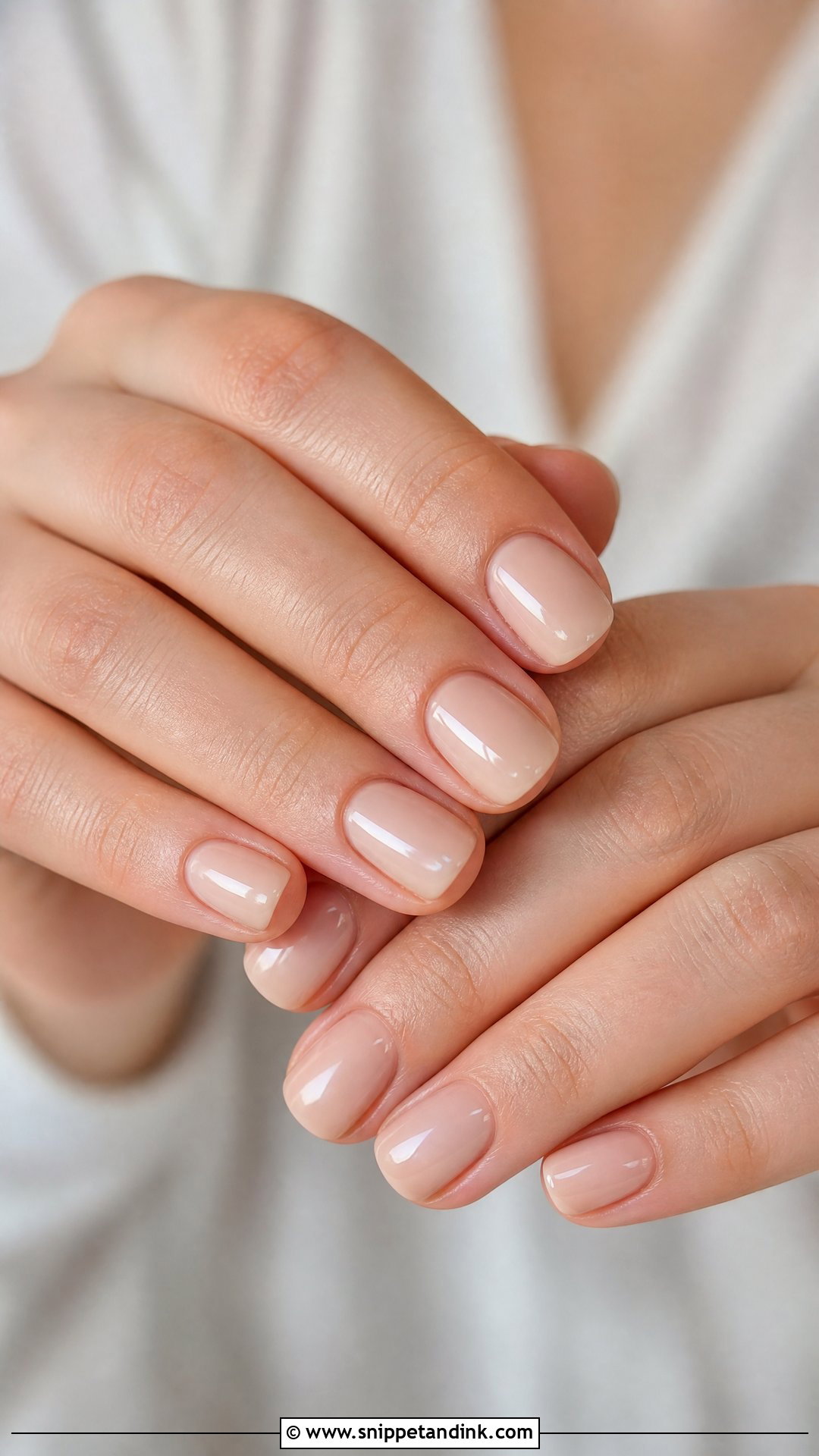 Natural Wedding Nails With Short Squoval Shape - Snippet and Ink - 25 Natural Wedding Nails