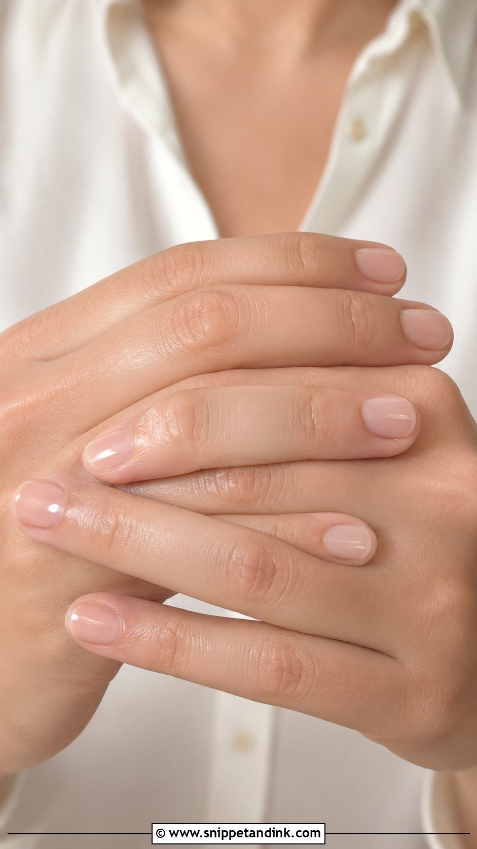 Natural Wedding Nails With Subtle Glitter - Snippet and Ink - 20 Natural Wedding Nails for Bride